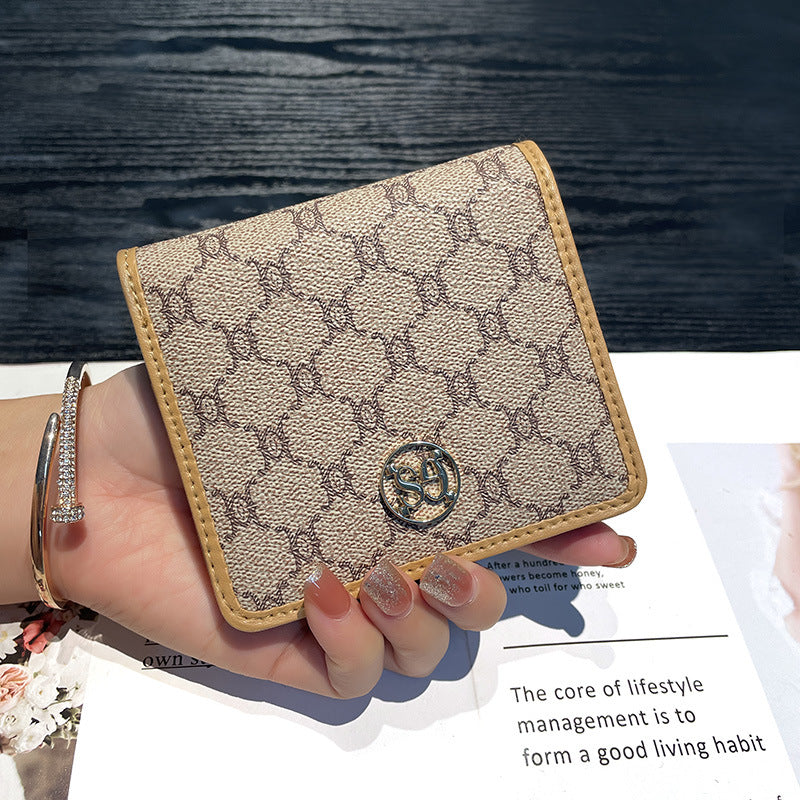 Women's Short Leather Thin Cowhide Storage Simple Ladies Wallet