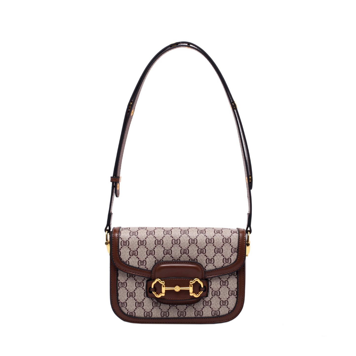 Women's High-grade Fashion Retro Printed Saddle Crossbody Bags