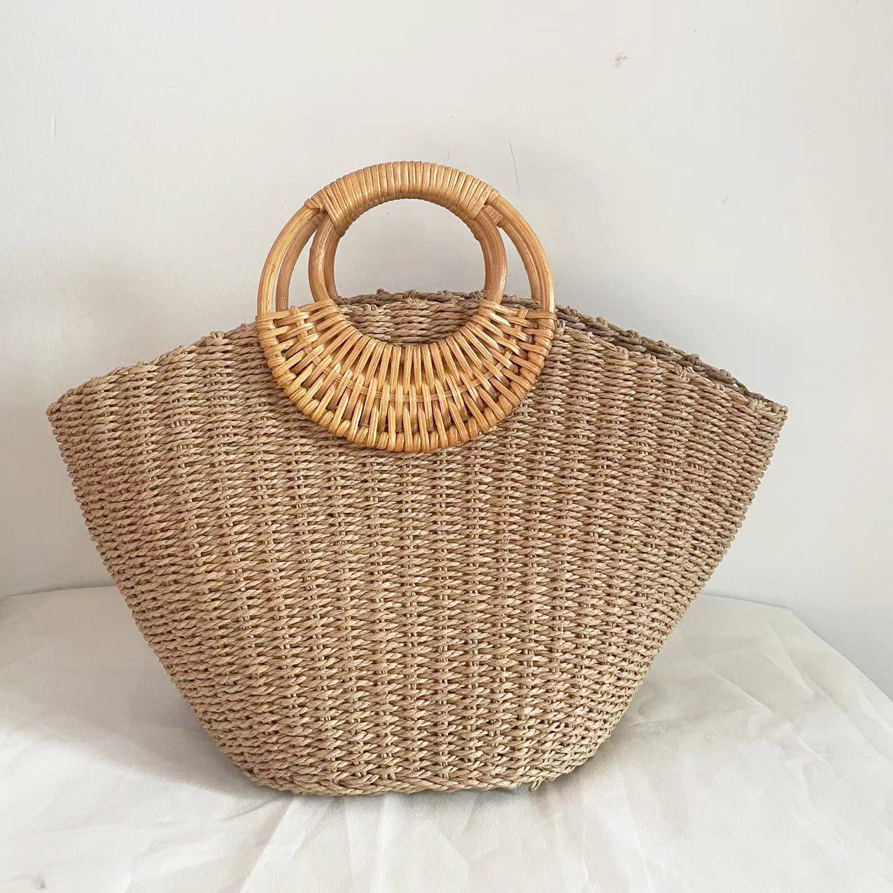 Women's Portable Fashion Leisure Woven Seaside Vacation Bags