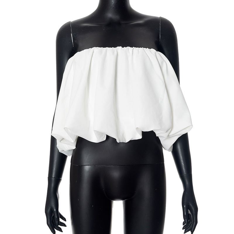Women's Summer Fashion Solid Color Two Wear Tops