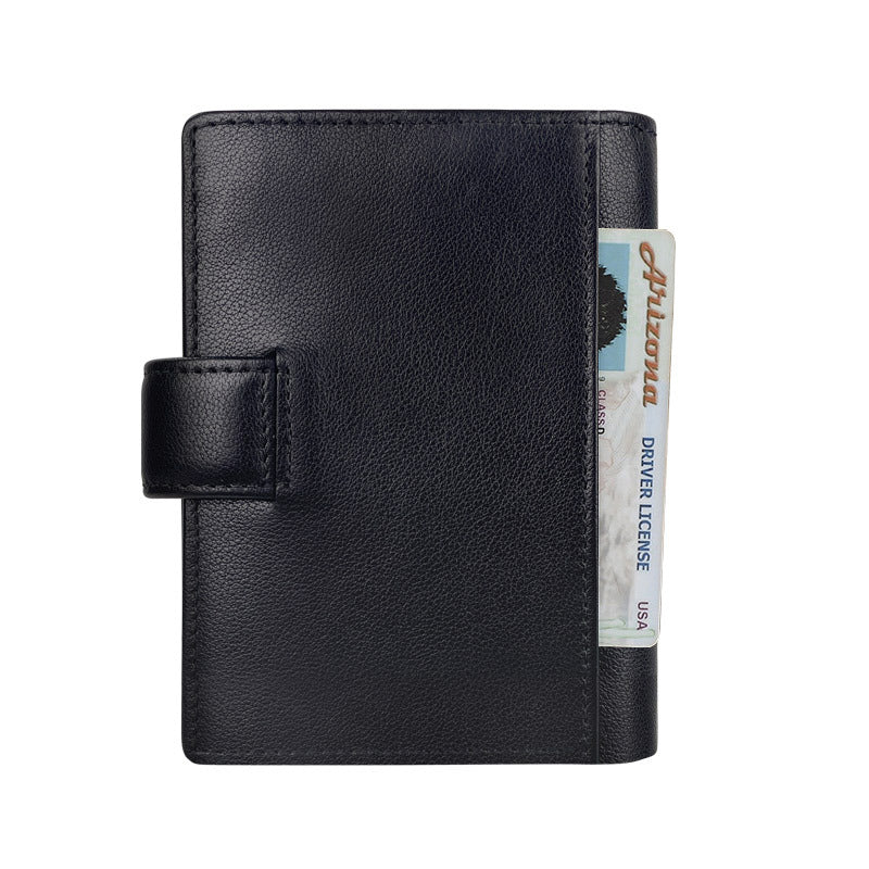 Men's Retro Leather Tri Fold Short Cowhide Men's Wallets