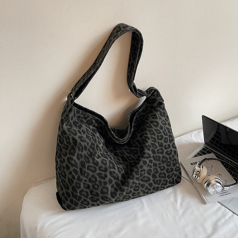 Women's Print Idle Style Trendy Unique Contrast Color Large Capacity Tote Bags