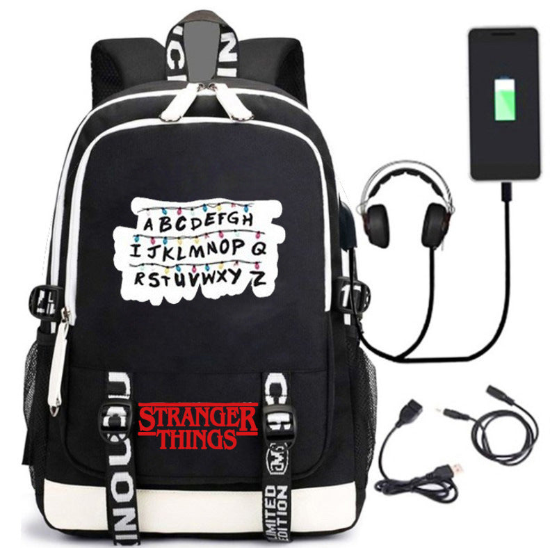American Tv Stranger Things Charging Luminous Backpacks
