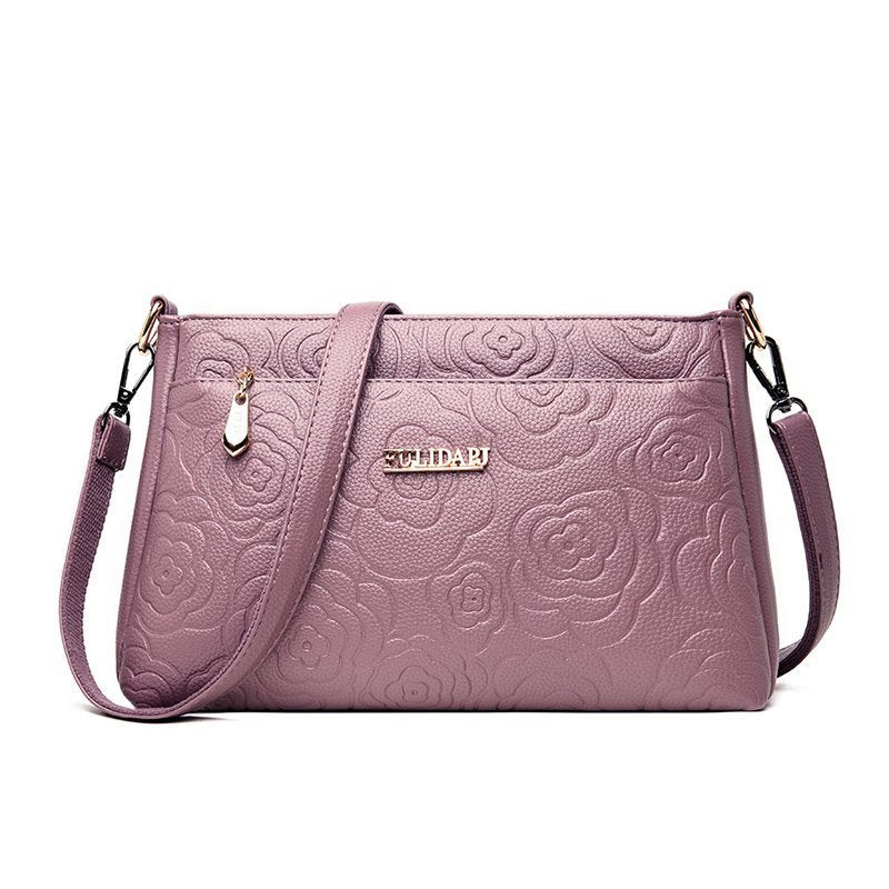 Women's Style Embossed Peony Trendy Mummy Super Shoulder Bags