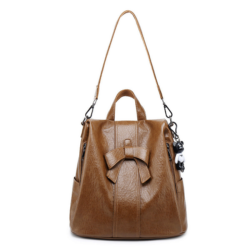 Women's Trendy Korean Fashion Multipurpose Cute Bow Backpacks