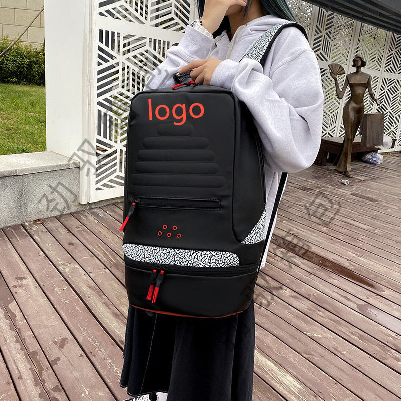 Women's & Men's & Cement Crack Basketball Backpacks