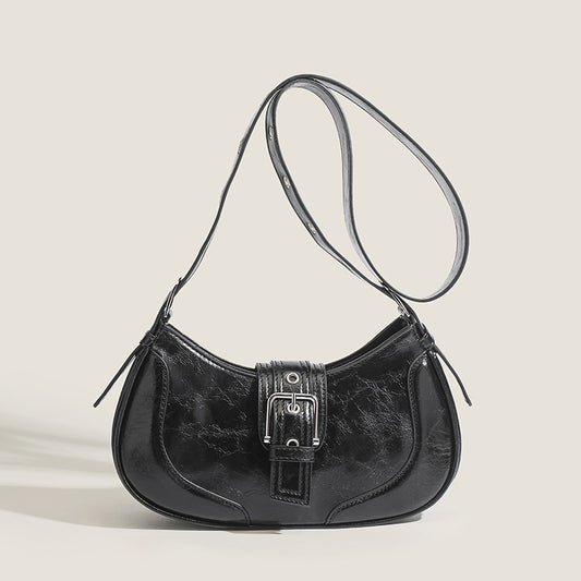 Women's Niche Texture Baguette Retro Underarm Arm Bags