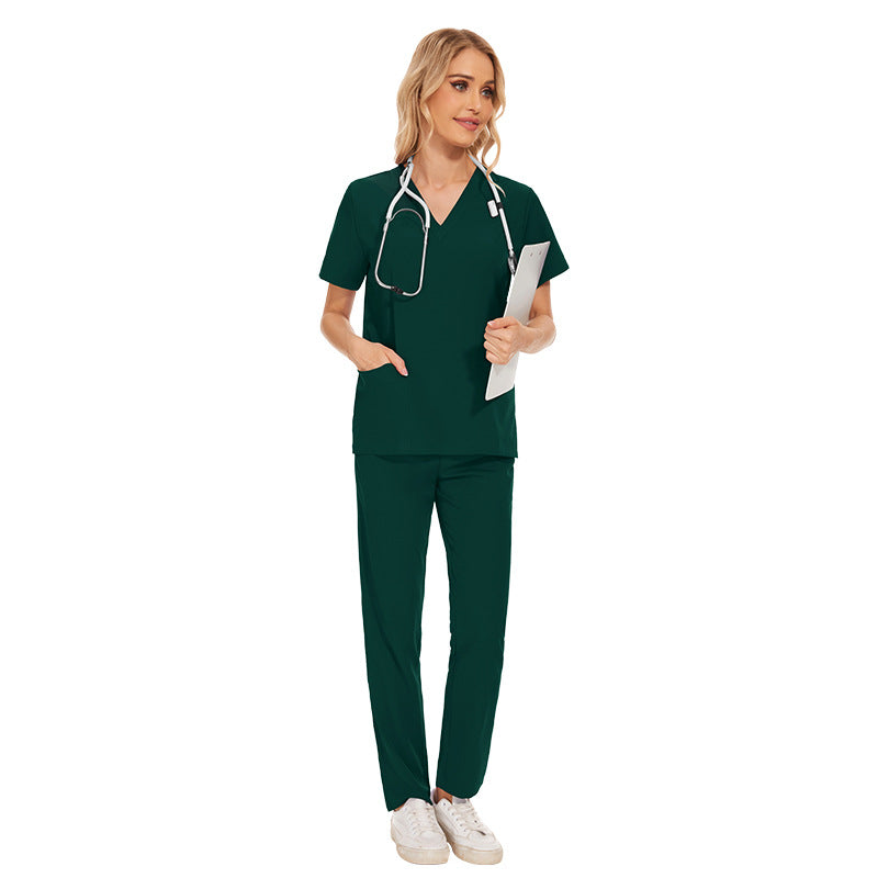 Elastic T-shirt Work Clothes Summer Thin Uniform