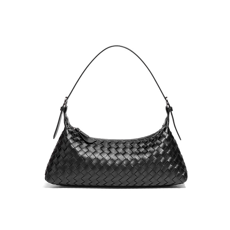 Women's Woven High-grade Fashionable Underarm Baguette Bags