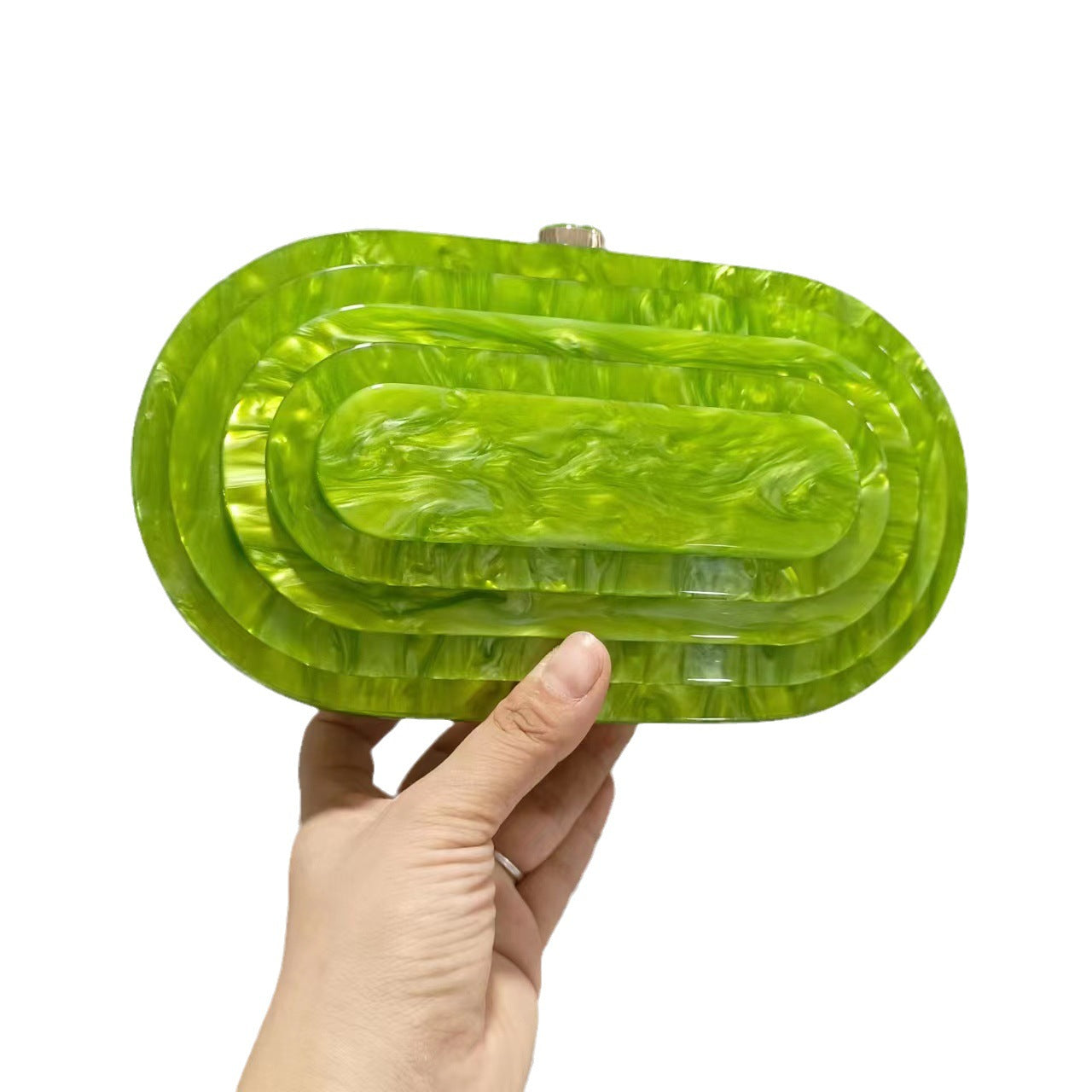 Women's Summer Dinner Retro Splicing Trendy Acrylic Bags