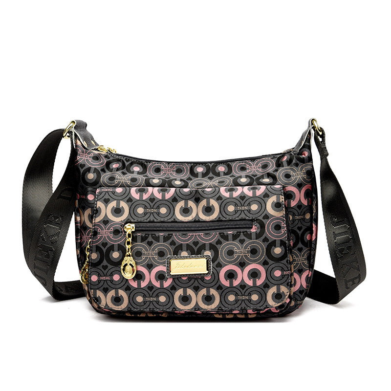 Women's Waterproof Oxford Cloth Large Capacity Printed Crossbody Bags
