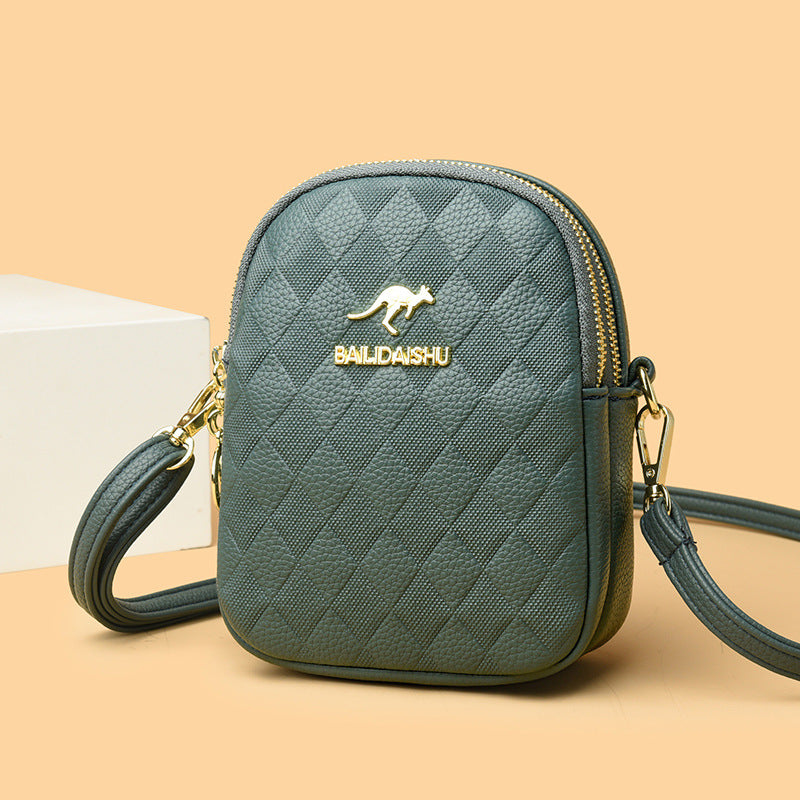 Women's Popular Plain Kangaroo Alligator Print Handbags