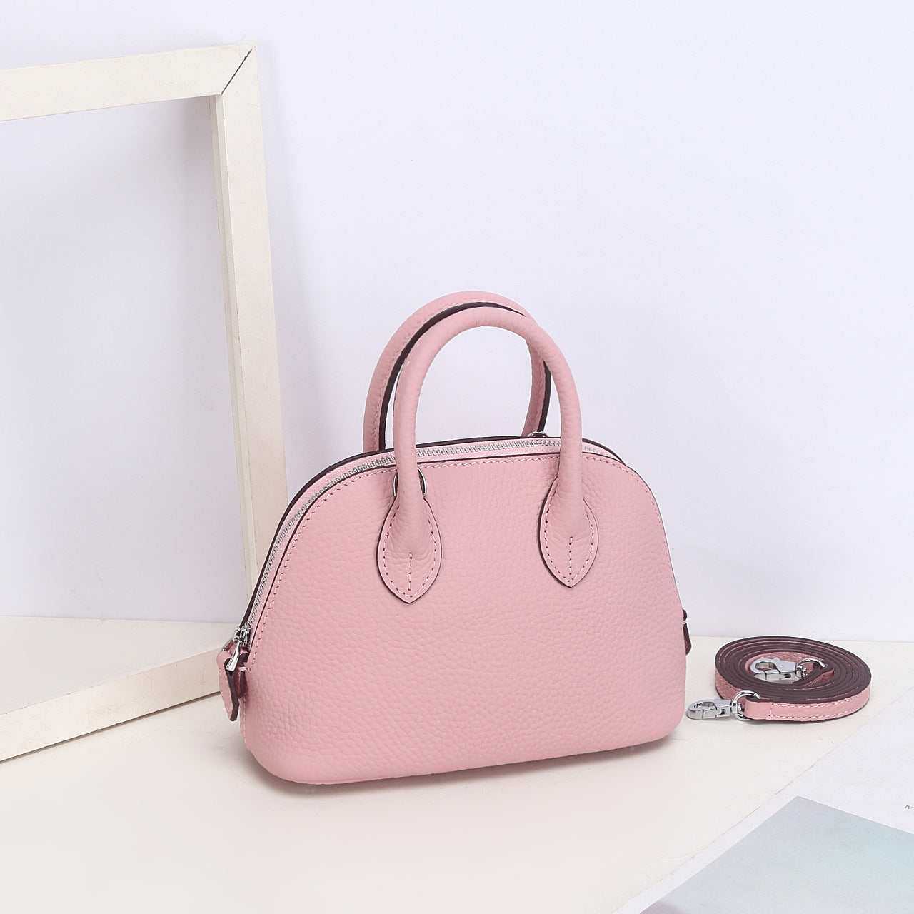 Women's Shell Genuine Leather Simple Fashionable Stylish Shoulder Bags