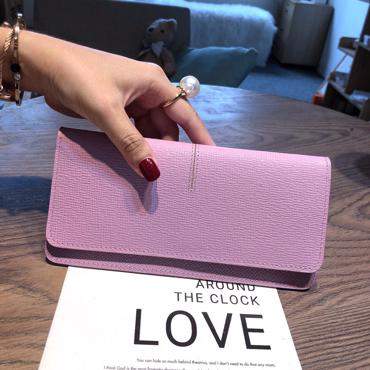 Women's Thin Soft Large Capacity First Layer Cattlehide Ladies Wallets
