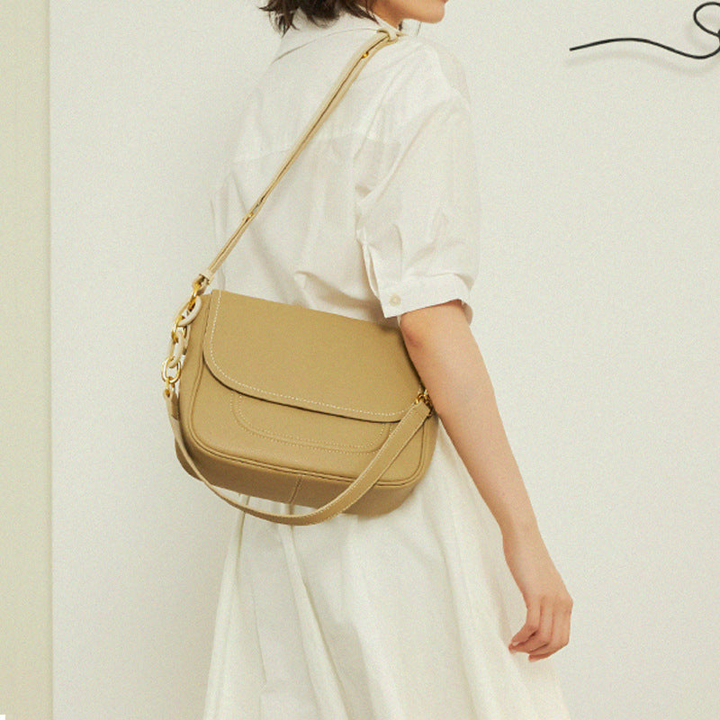 Women's Underarm Niche High-grade Fashionable Texture Saddle Shoulder Bags