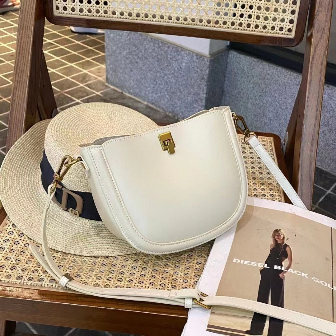 Women's Saddle High-grade Genuine Leather Light Luxury Crossbody Bags