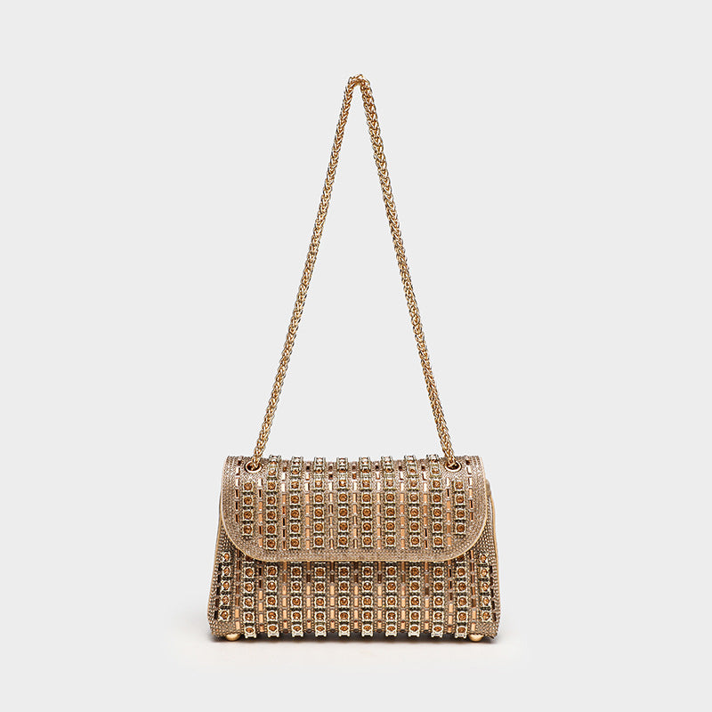 Women's Rhinestone Fashion Aura Bright Dionysian Portable Shoulder Bags