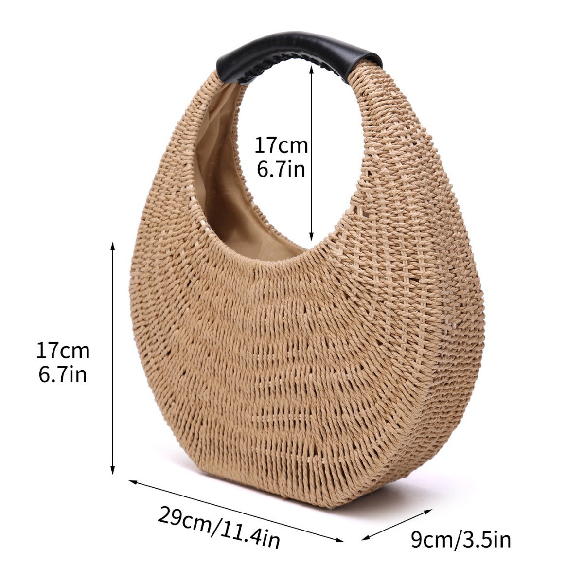 Women's Thailand Straw Niche Portable French Woven Seaside Handbags