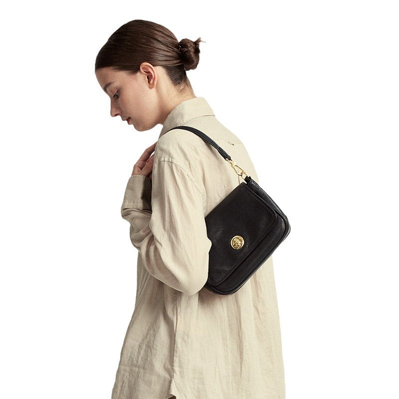 Women's Summer First Layer Vegetable Tanning Leather Shoulder Bags