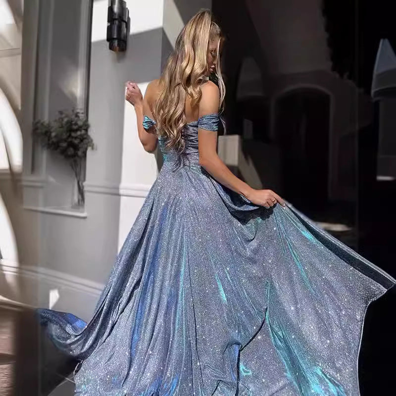 Banquet Dress Sequined Large Tube Sexy Dresses