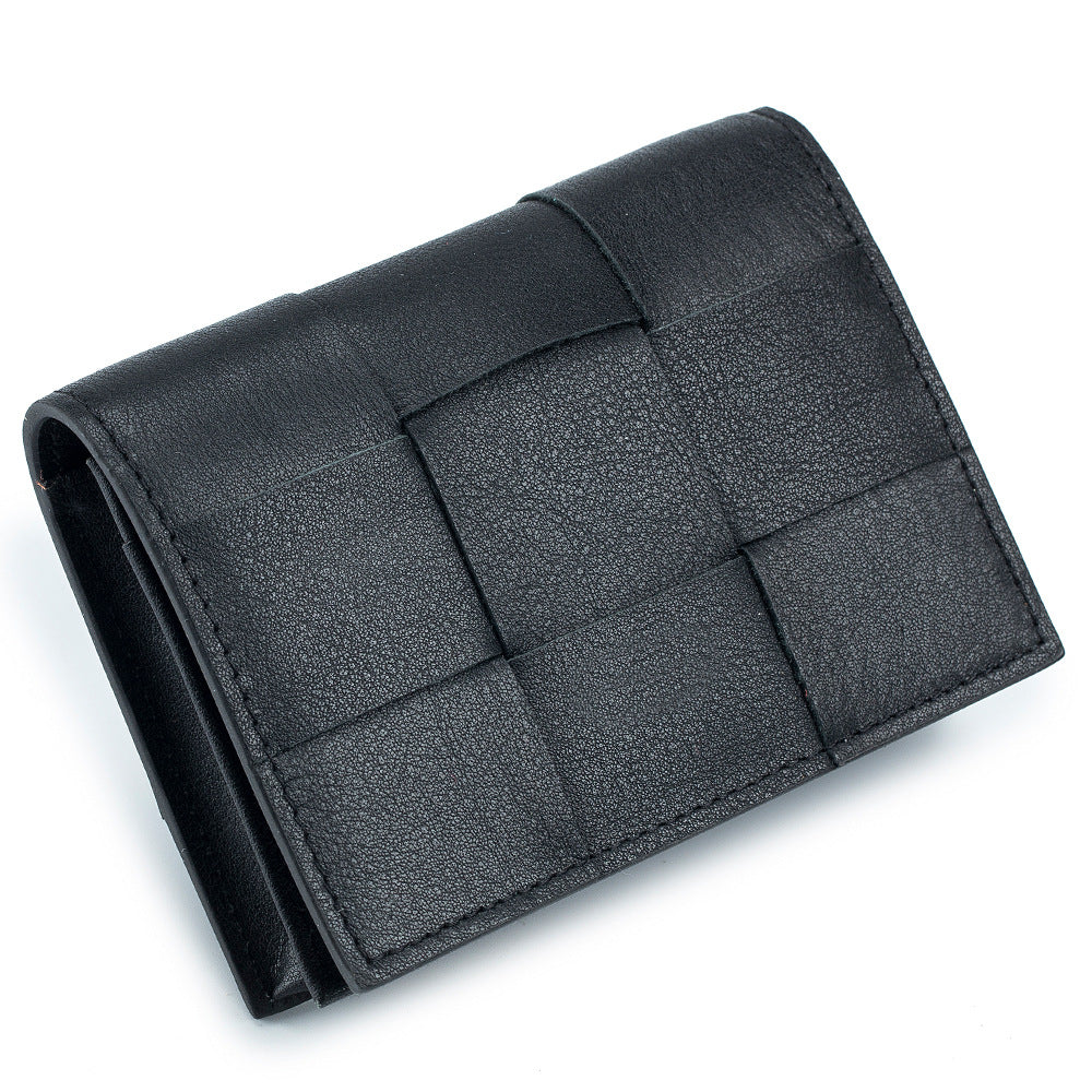 Women's Style High-grade Woven Exquisite Genuine Leather Card Holder