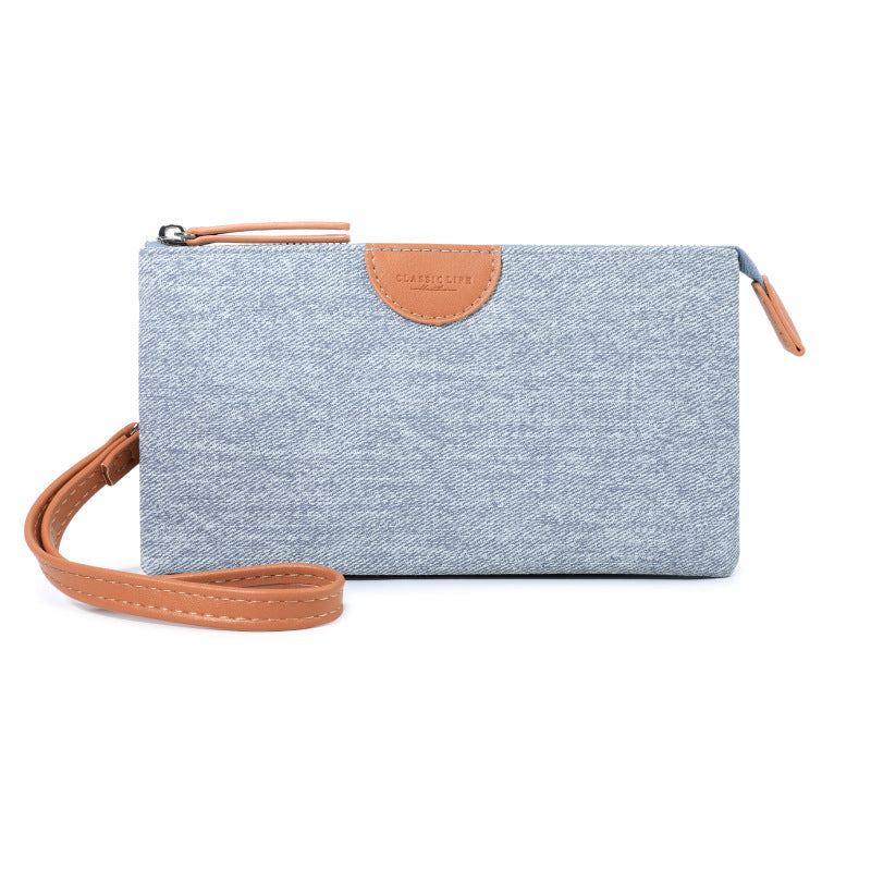 Women's Fashion Color Contrast Buggy Mini Zip Ladies Wallet