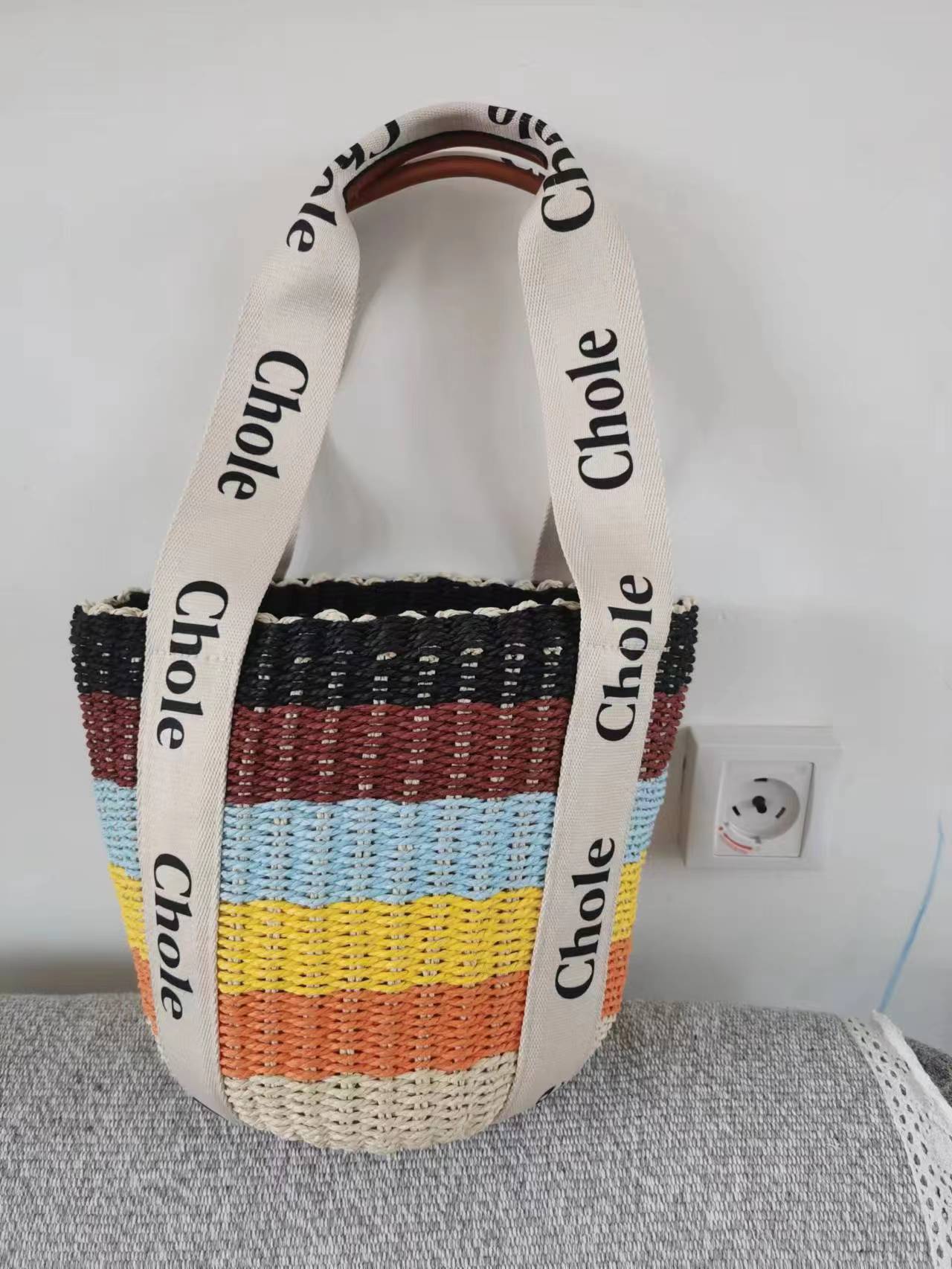Women's Summer Simple Elegant Ribbon Handmade Woven Shoulder Bags