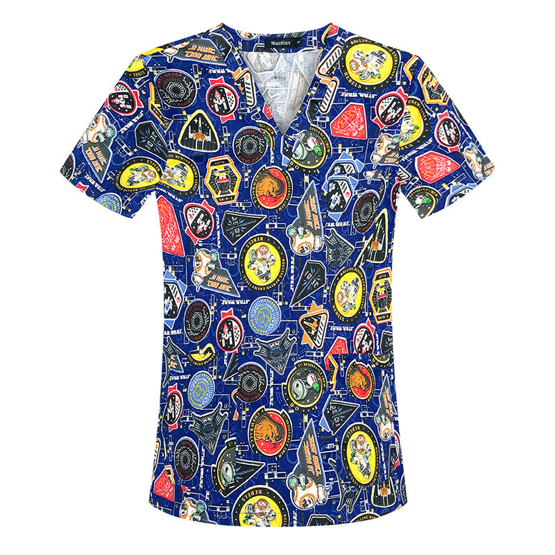 Sleeve Split Doctor Hand Washing Summer Thin Cotton Uniform