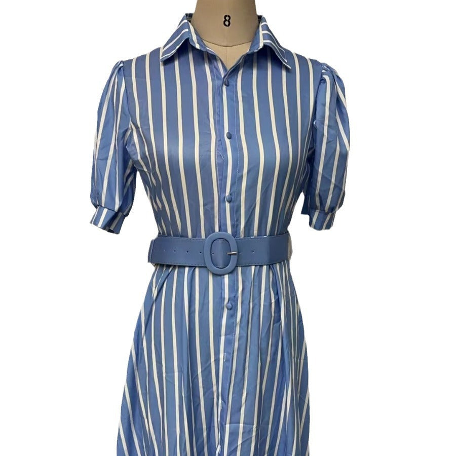Commute Long Sleeve Large Swing Dress Dresses