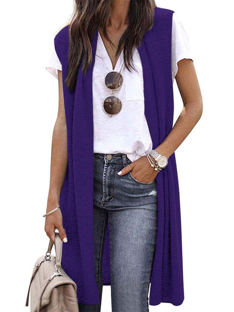 Women's Fashion Trendy Mid-length Sleeveless For Vests