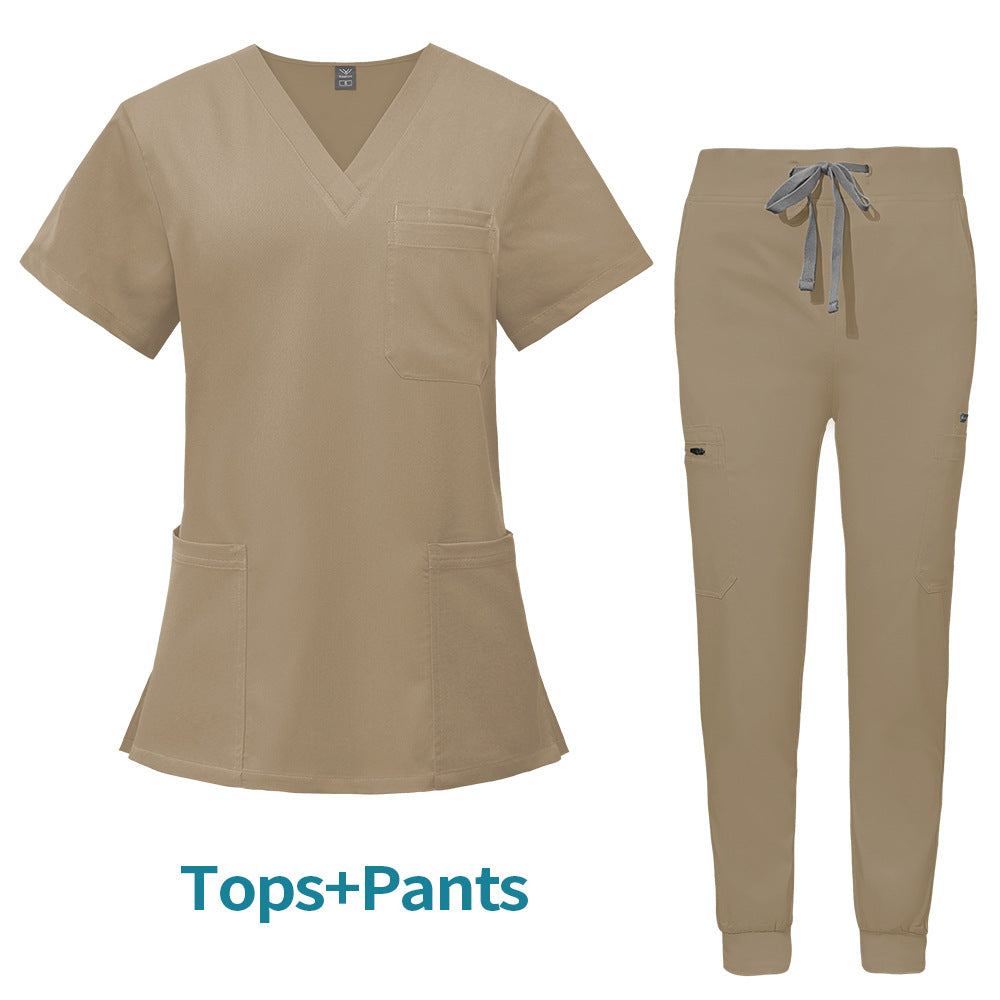 Multifunctional Pocket Surgical Gown Anesthesiologist Work Uniform