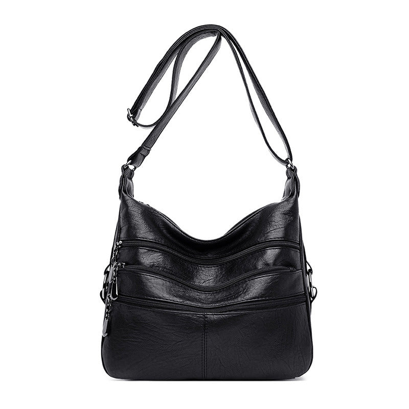 Women's Fashion Mother Large Capacity Soft Leather Crossbody Bags