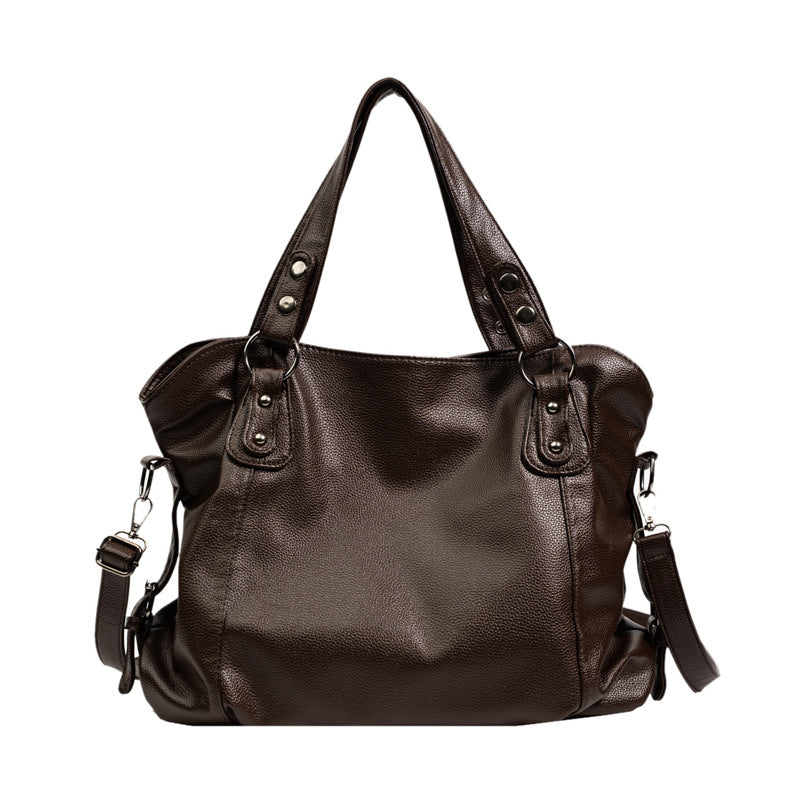 Women's Autumn Korean Style Large Capacity Soft Shoulder Bags