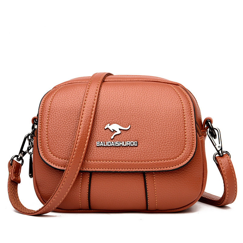 Women's Style Stitching Embroidery Thread Trendy Mother-in-law Shoulder Bags