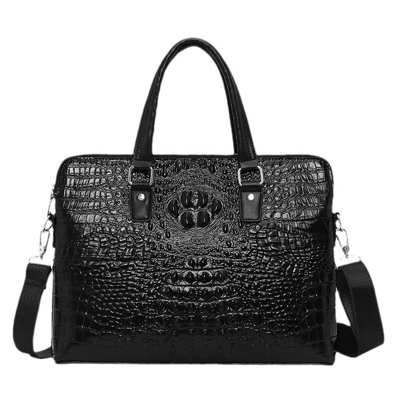 Men's High Quality Top Layer Cowhide Leather Large Men's Briefcases