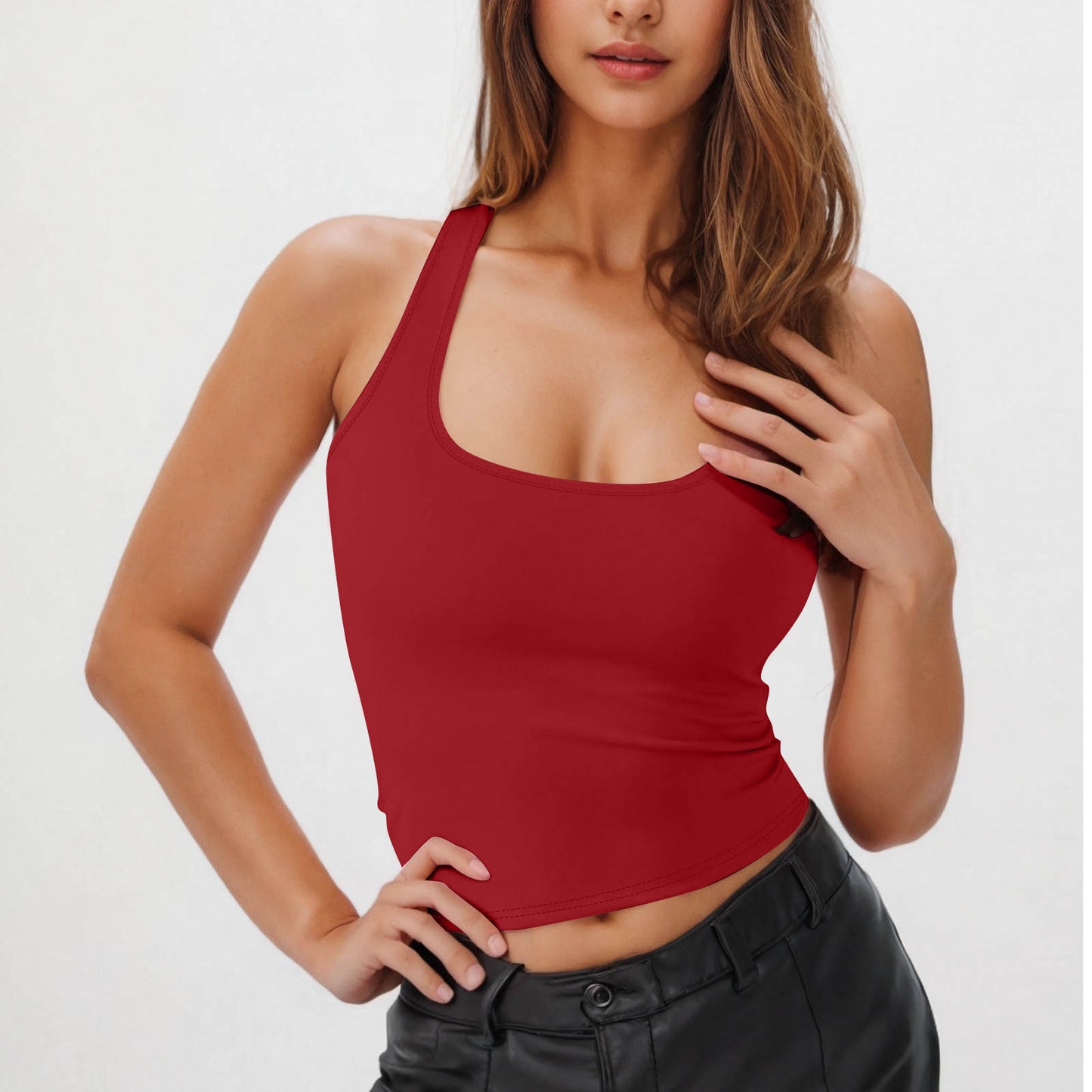 Women's Sleeveless Athletic Super Stretch Breathable Halter Tops
