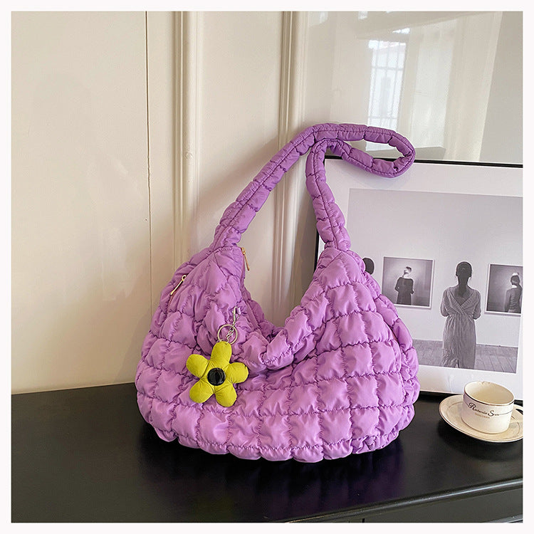 Women's Korean Style Cloud Fashion Large Capacity Small Square Bags