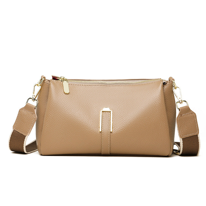 Women's Simple Fashion Cattlehide Elegant First Layer Shoulder Bags