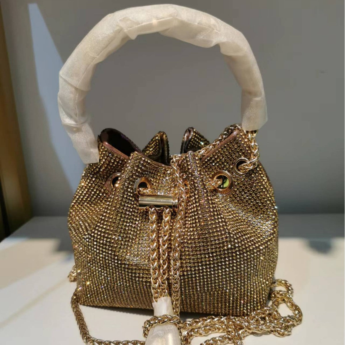 Women's Live Selection Fashion Rhinestone Over Diamond Shoulder Bags