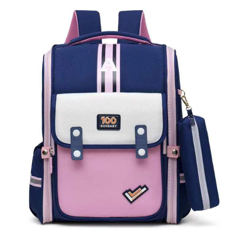 Large Capacity Grade Burden Reduction Spine Elementary School Students' Schoolbags