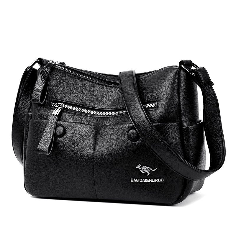 Women's Mother Simple Versatile Large Capacity Soft Crossbody Bags