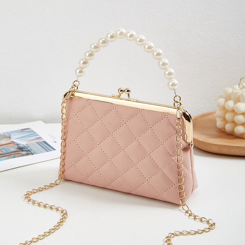 Women's Korean Version Of Style Diamond Pattern Women's Handbag