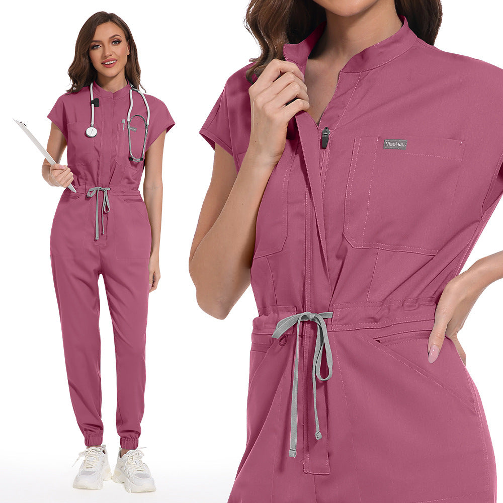 Women's & Men's & Pocket Stand Collar High Quality Operating Room Uniform