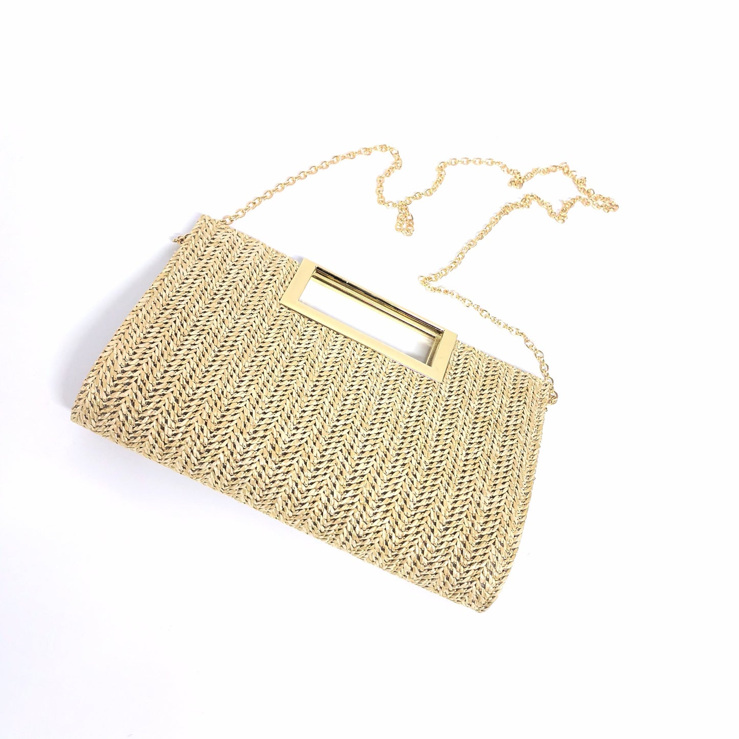 Women's Straw Clutch Simple Fashion Hardware Handbags