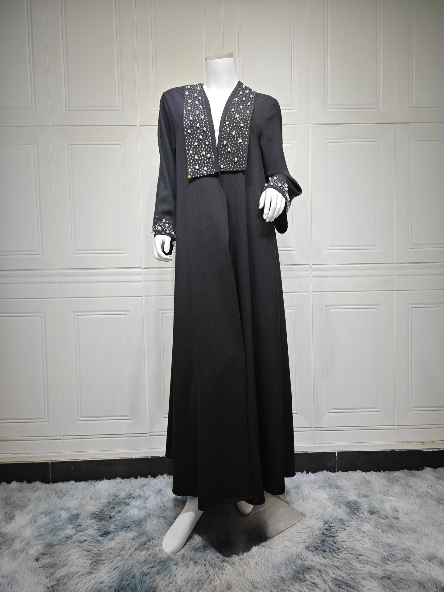 Women's Graceful Rhinestone Fashion Robe Commuter Clothing