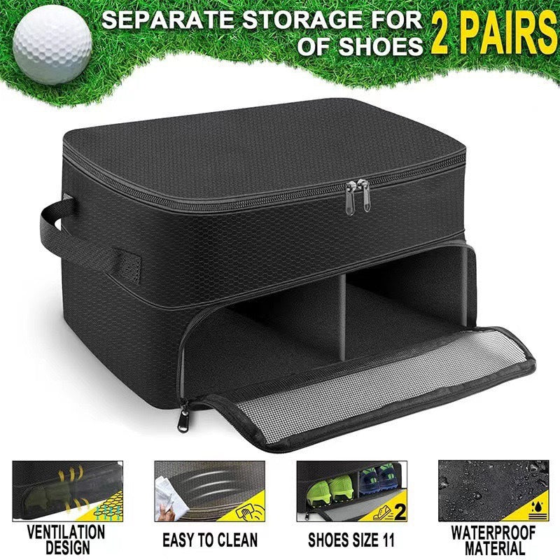 Golf Supplies Shoes Hats Dustproof Storage Box Ball Double Bags