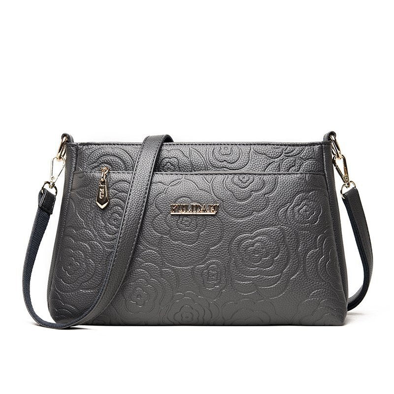 Women's Style Embossed Peony Trendy Mummy Super Shoulder Bags