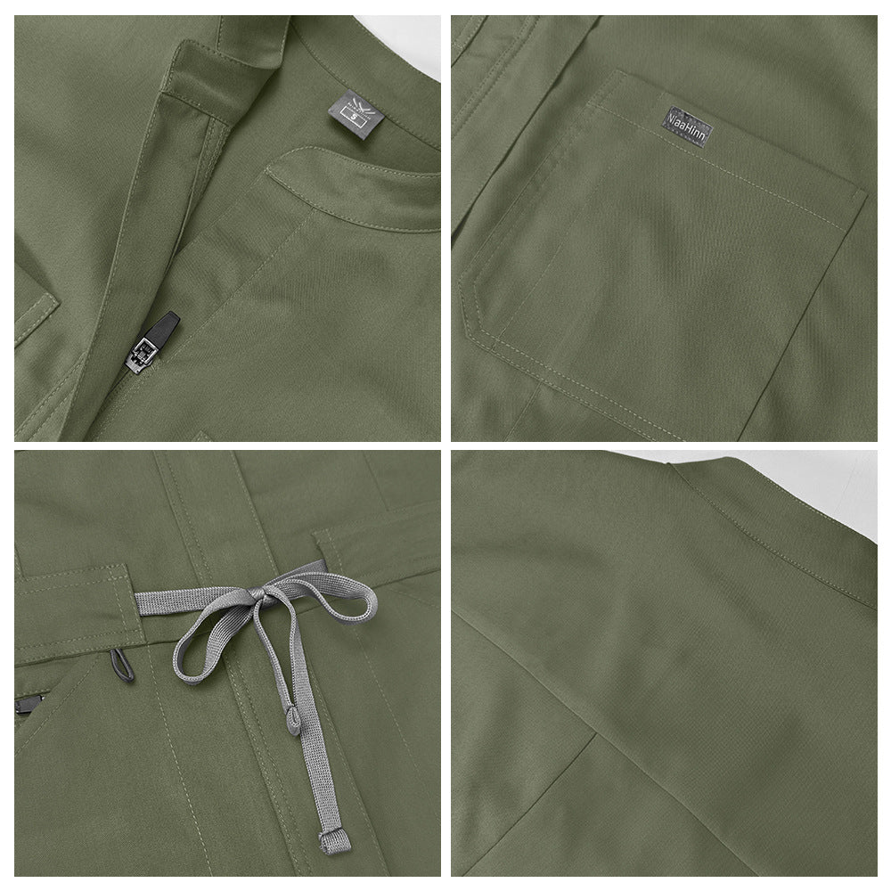Women's & Men's & Pocket Stand Collar High Quality Operating Room Uniform
