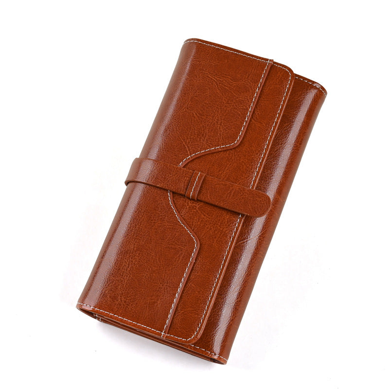 Glamorous Women's Bank Swiping Document Mobile Ladies Wallet