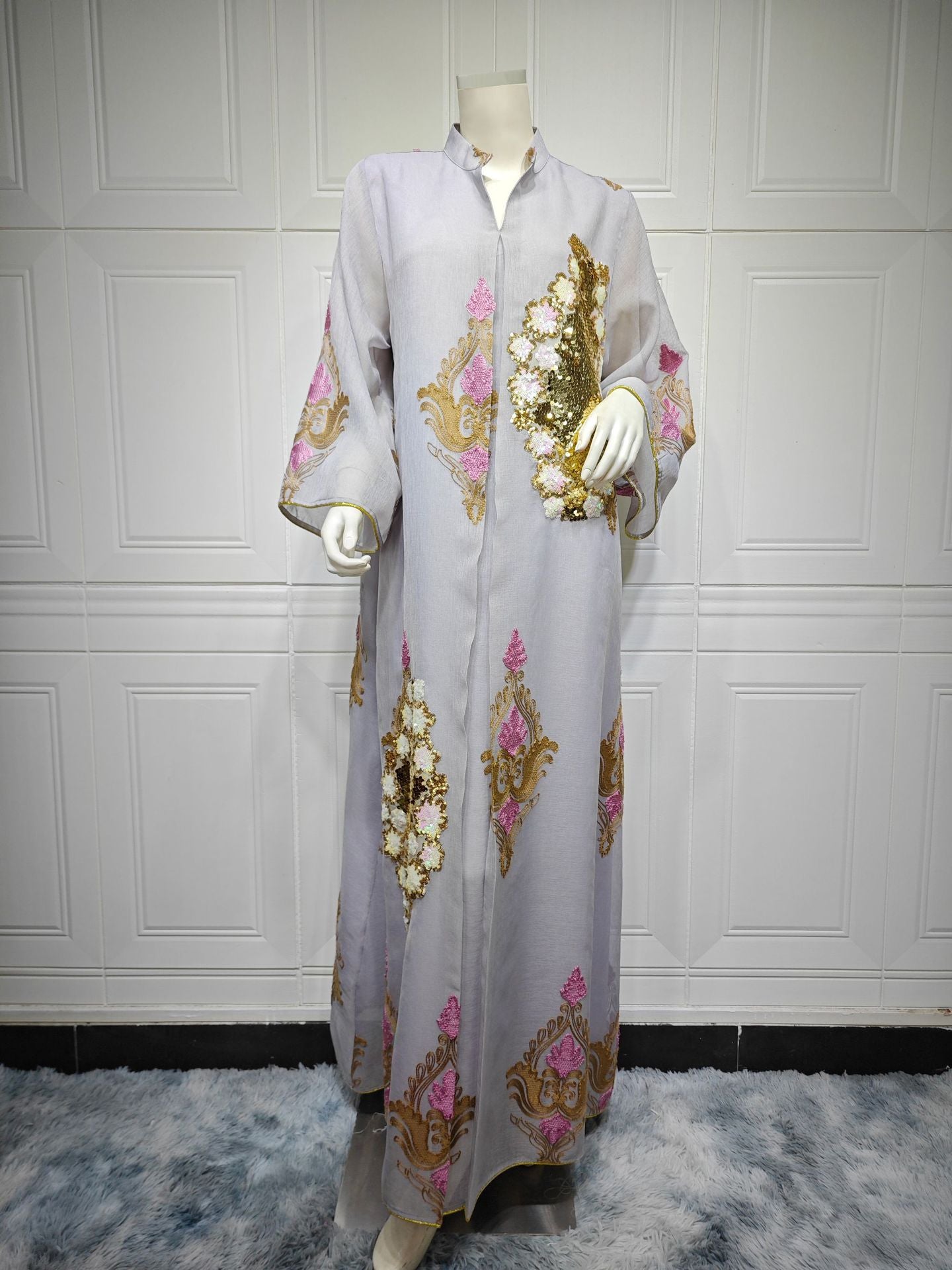 Women's Cool Muslim Dress Sequin Embroider Clothing